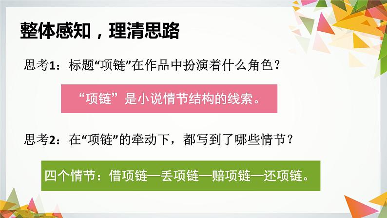 《项链》课件+2023—2024学年高教版（2023）中职语文基础模块下册06