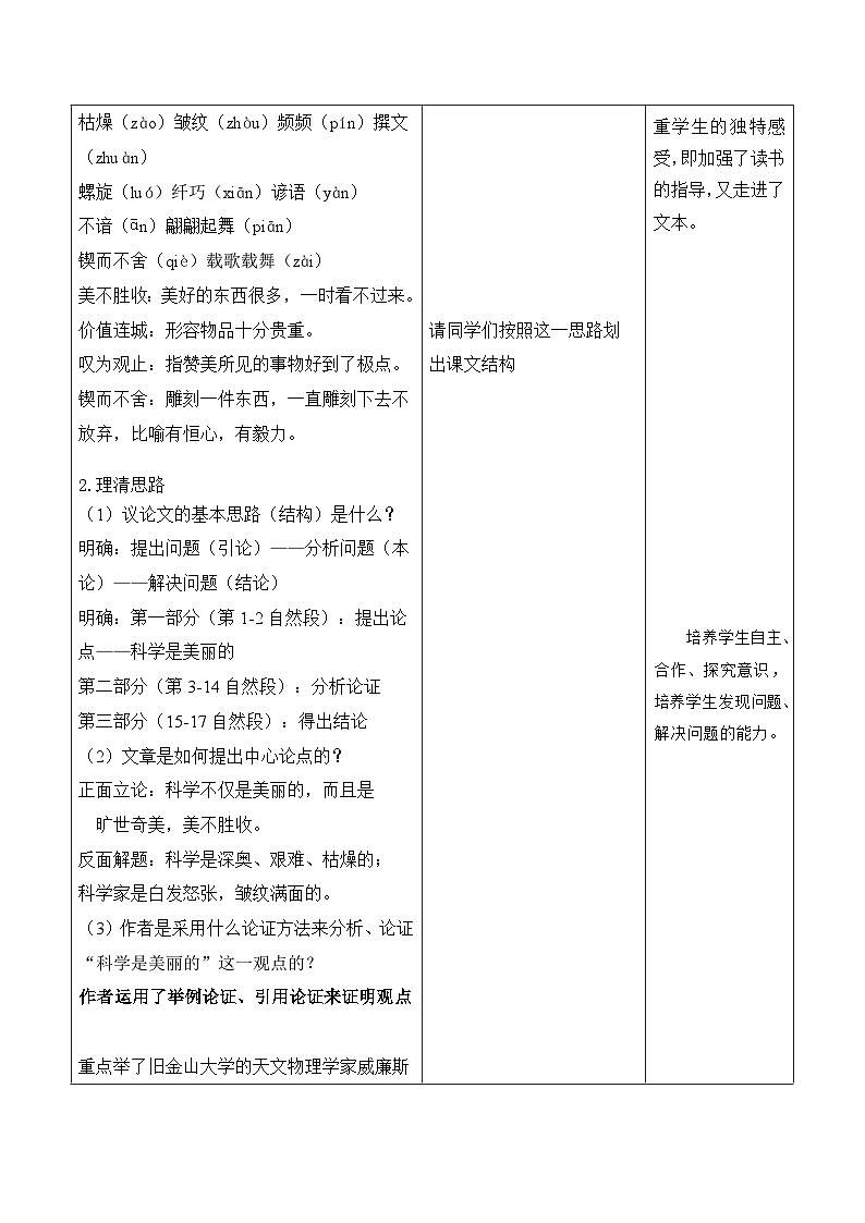 高教版中职语文基础模块下册05科学是美丽的-课件+教学设计+同步练习03