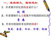 【人教版】中职语文基础模块上册：第1课《永远的校园》ppt课件（4）