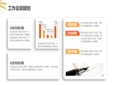 橙色黄色时光荏苒韶华不负简约小清新工作述职报告PPT模板