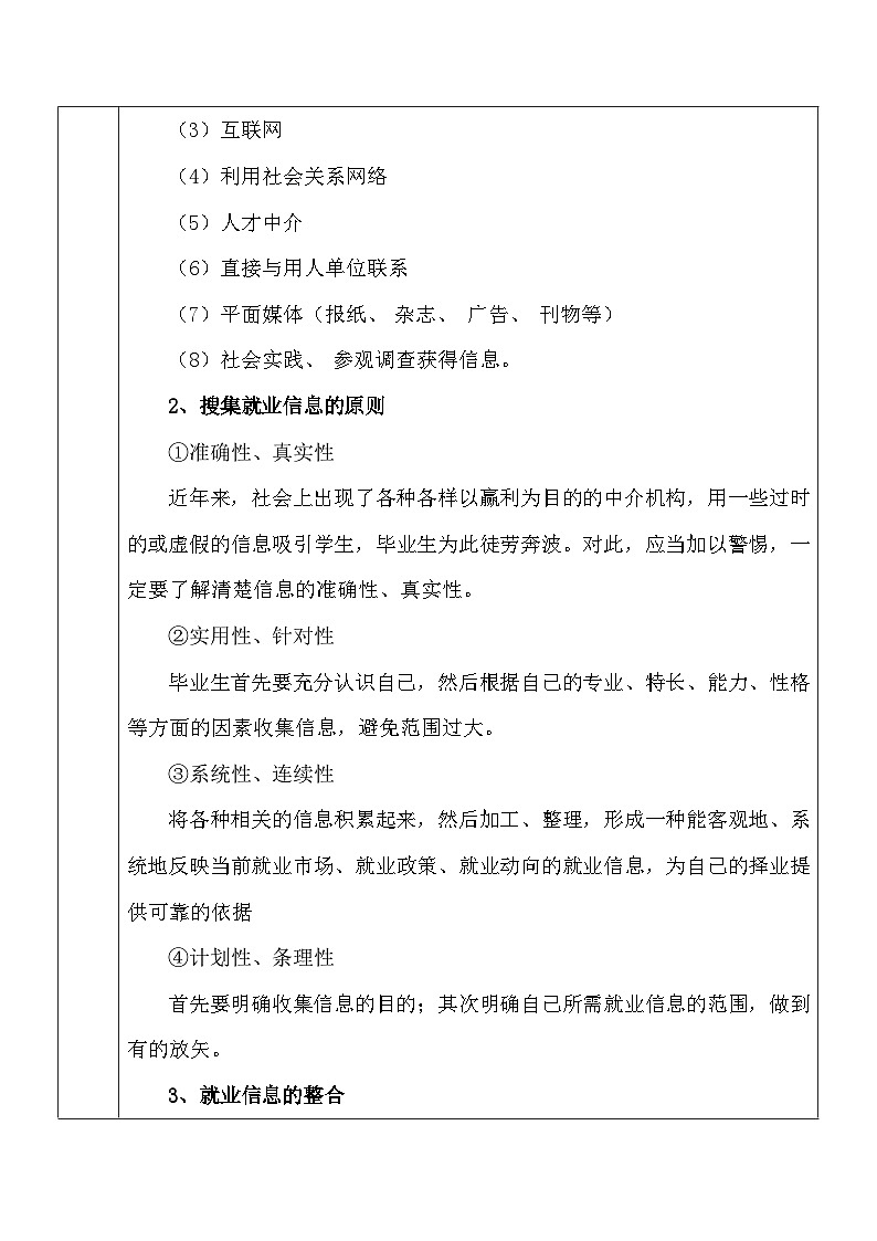 部编高教版2023中职语文职业模块 2.1《求职与应聘》教案02