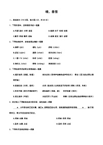 部编高教版(2023)基础模块 下册三 哦，香雪精品测试题