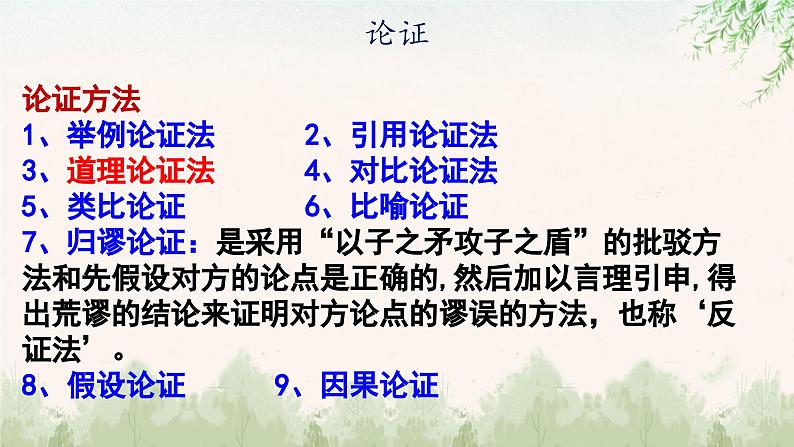 中职语文部编高教版基础模块第七单元写作《议论要讲逻辑》授课课件07