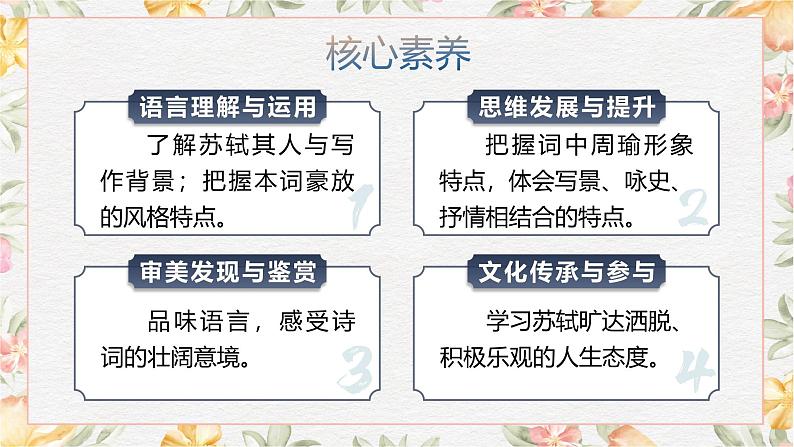 部编高教版（2023）中职语文基础模块上册3.3《念奴娇·赤壁怀古》课件02