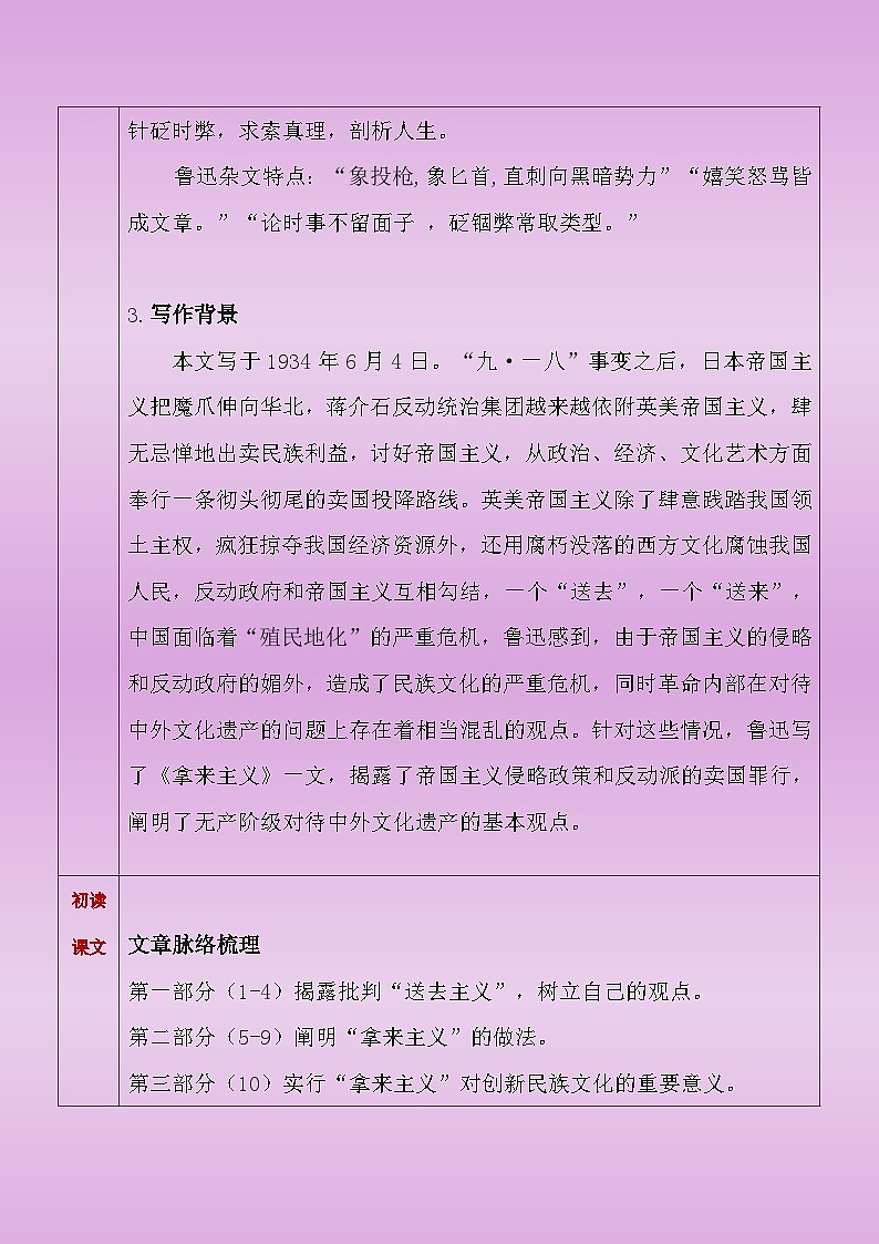 部编高教版（2023）中职语文基础模块上册7.2.1《拿来主义》教案03