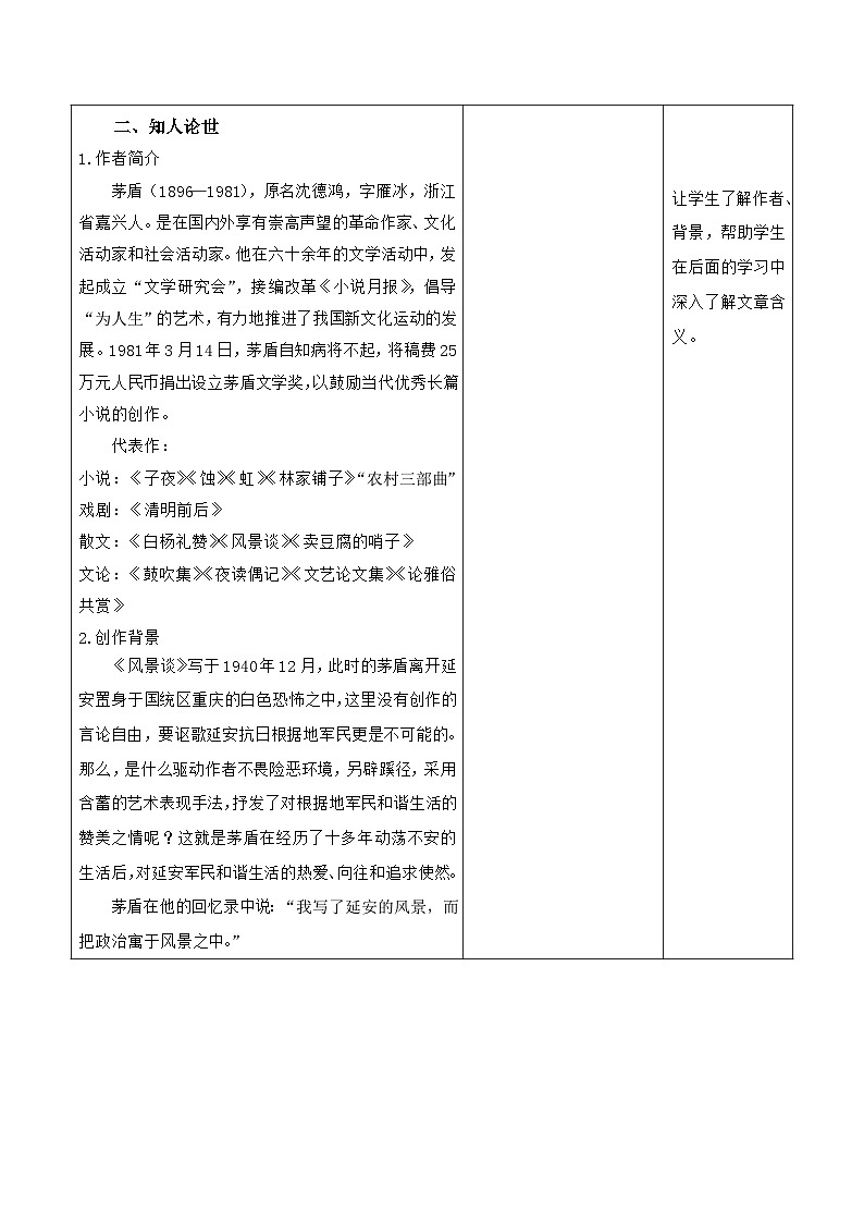 部编高教版2023 中职语文基础模块上册《风景谈》课件+教学设计02