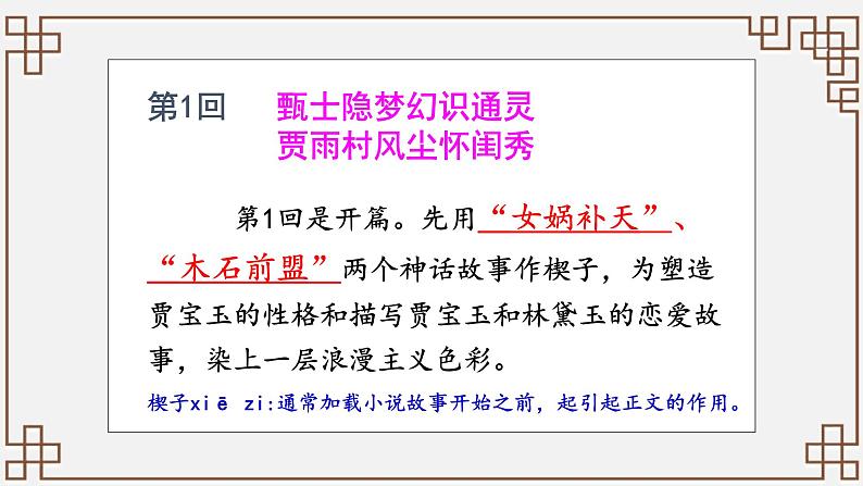 部编高教版（2023）中职语文职业模块上册第二单元第3课《林黛玉进贾府》课件+学案+知识梳理07