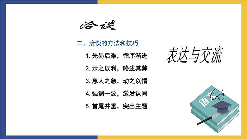 【中职课件】高教版中职语文职业模块工科类 口语交际《洽谈》课件（1）03