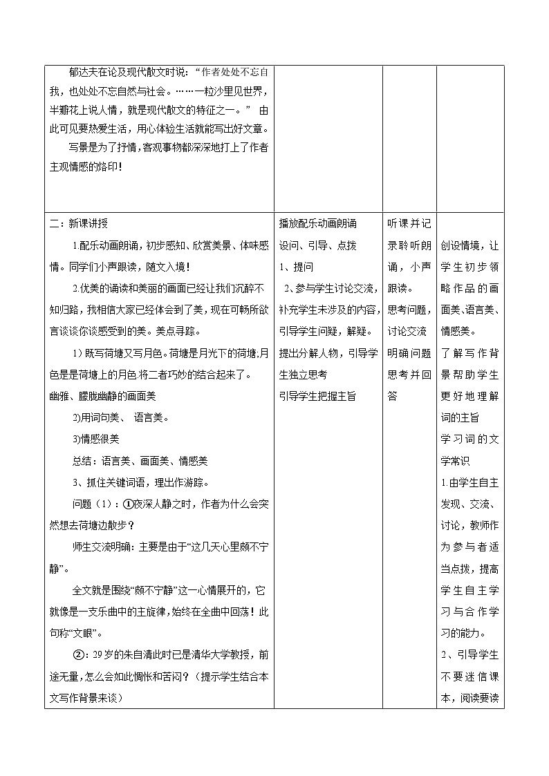 《荷塘月色》（课件+教案）-【中职专用】高一语文同步课件+教案（高教版2023·基础上册）02