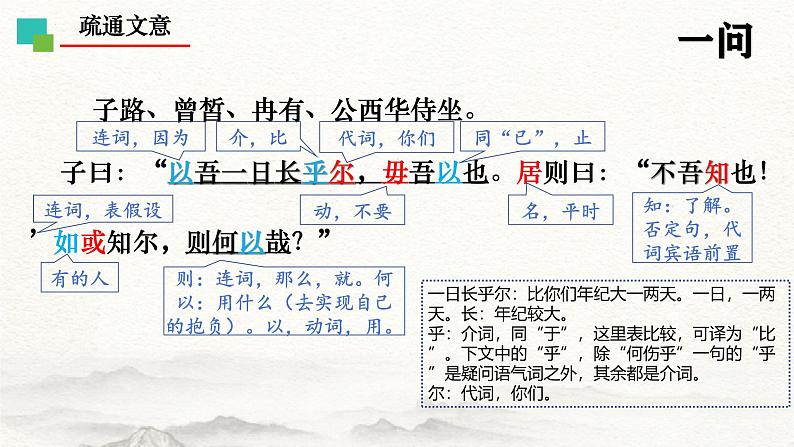 第一课《子路、曾皙、冉有、公西华侍坐》（教学课件）-【中职专用】高一语文同步（高教版2023基础模块上册）08