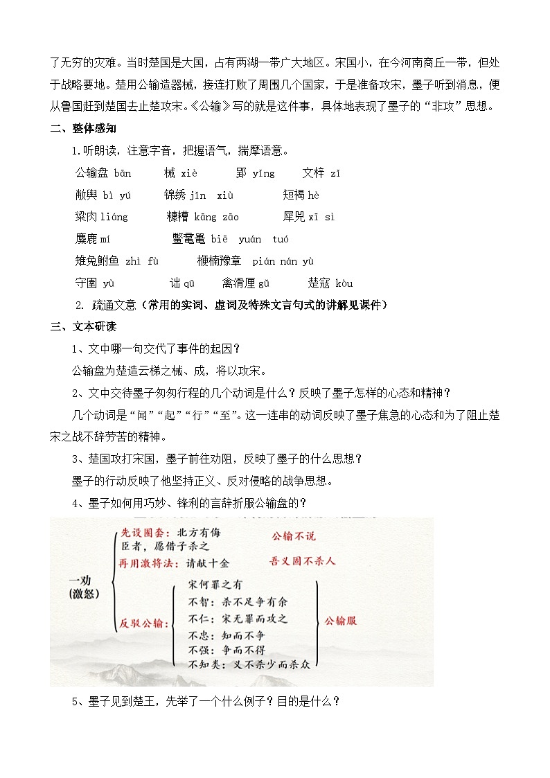 第三课《公输》（教学设计）-【中职专用】高一语文同步精品课堂（高教版2023·基础模块上册）02