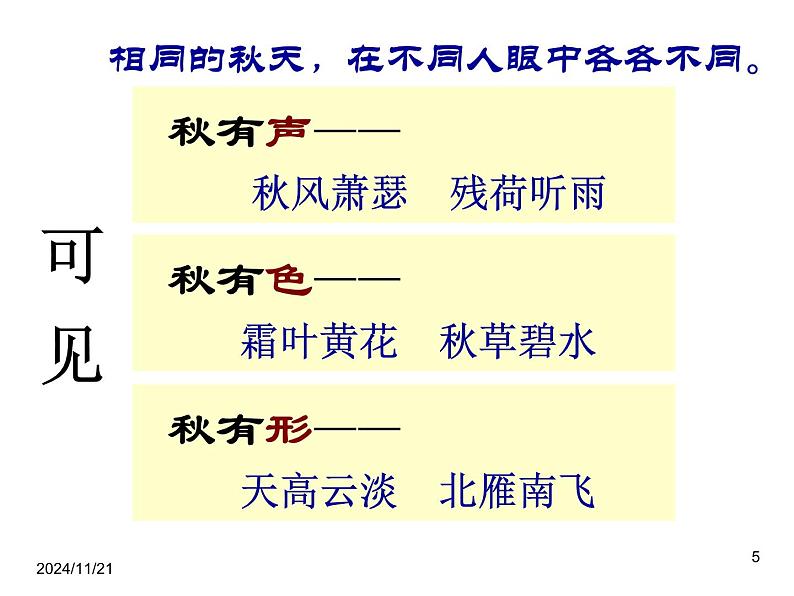 【中职专用】高中语文  高教版  基础模块上册 第二单元 五《故都的秋》教学课件第5页