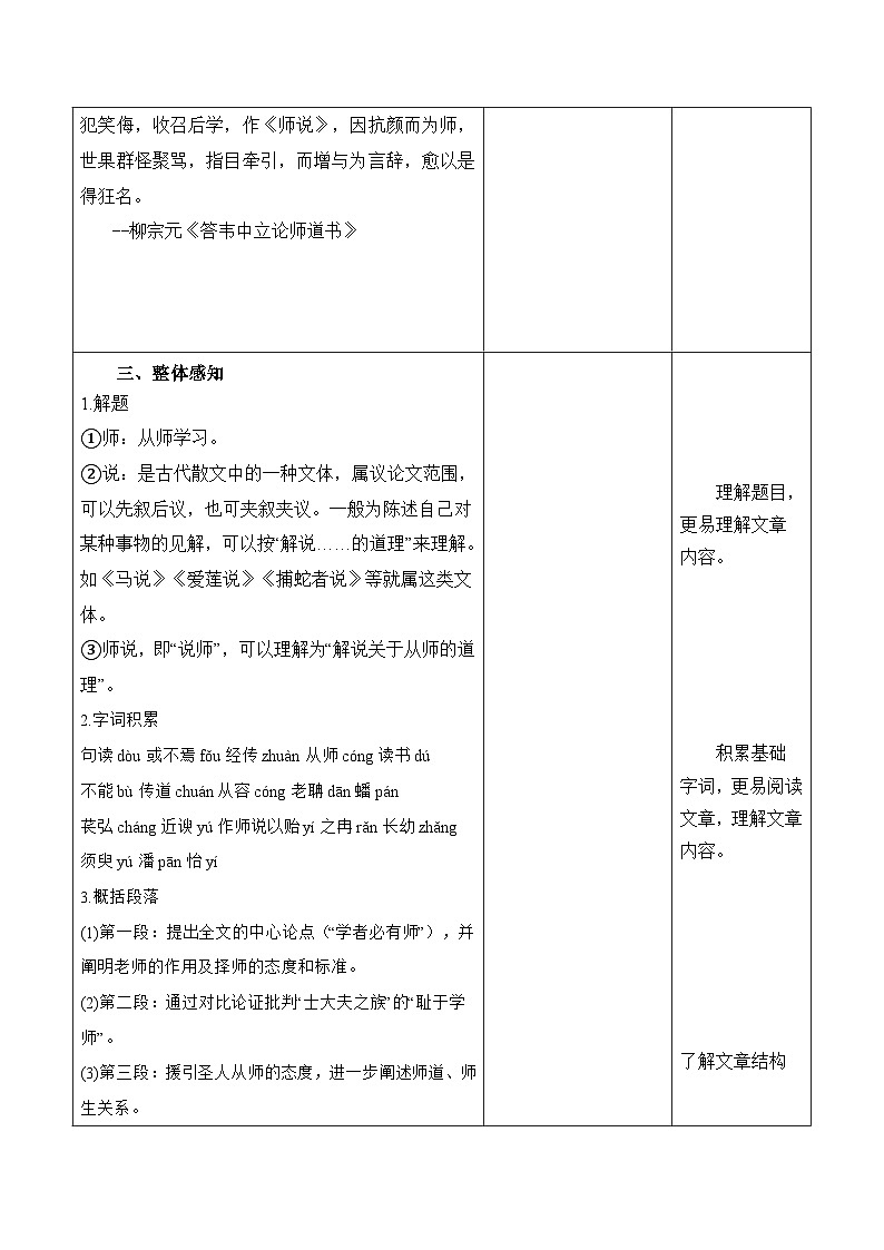 部编高教版2023 中职语文基础模块上册  《师说》-课件+教学设计03