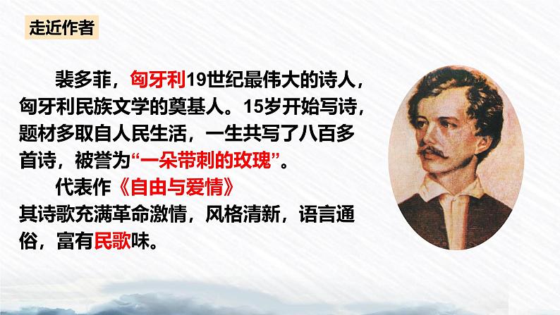 《我愿意是急流》课件-2023-2024学年中职高一语文基础上册同步特色备课资源（高教版2023）第3页