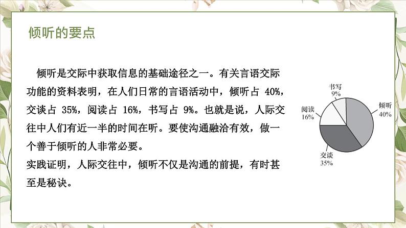 部编高教版2023 中职语文基础模块上册  口语交际：倾听-课件+教学设计06