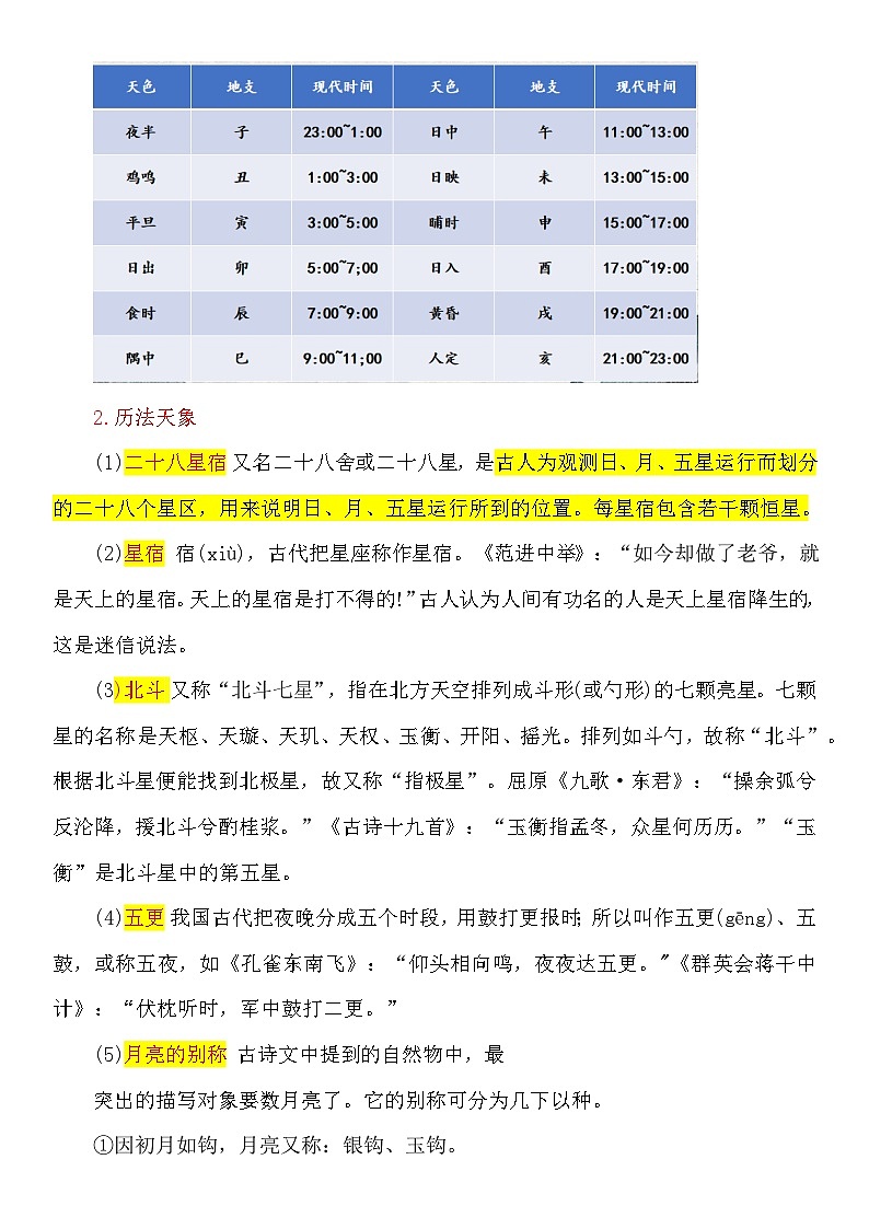 中职文学常识3 学案第3页
