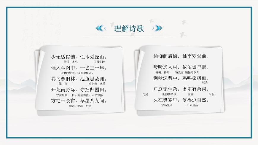 第7.1课 《归园田居》课件-【中职专用】高一语文同步精品课堂（基础模块下册）PPT教案第5页