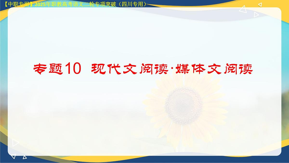 专项10：现代文阅读·非文学类文本阅读（课件）-【中职专用】2025年对口升学语文二轮专项突破(四川专用)第4页