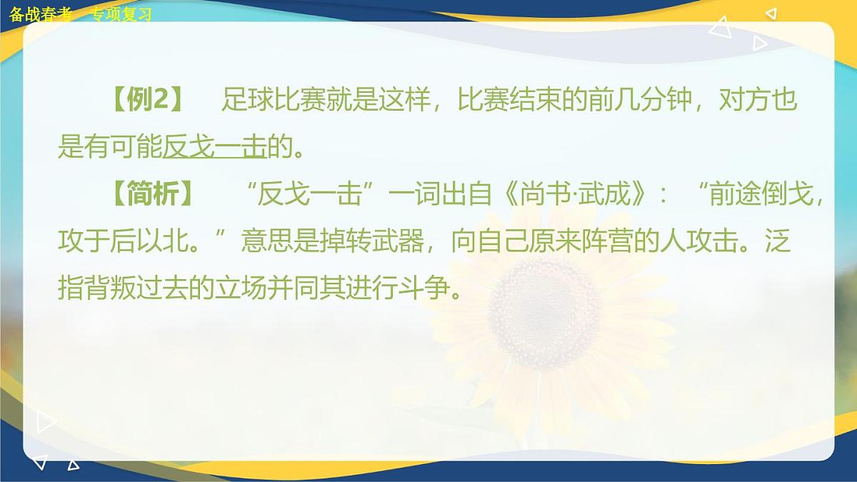 成语专项练习-【中职专用】2025年春季高考语文备考课堂（山东专用）课件PPT第5页