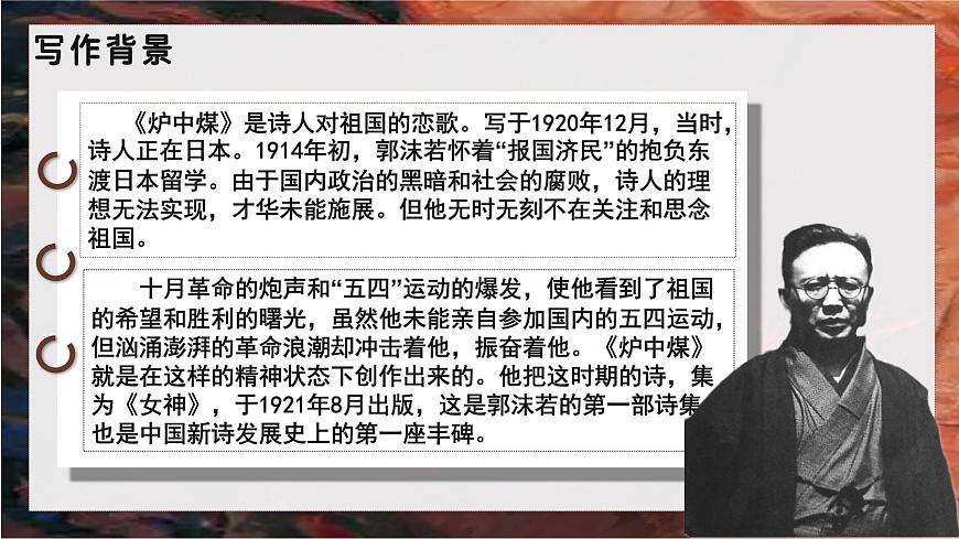 部编高教版（2024）拓展模块下册4.2《炉中煤》课件第7页