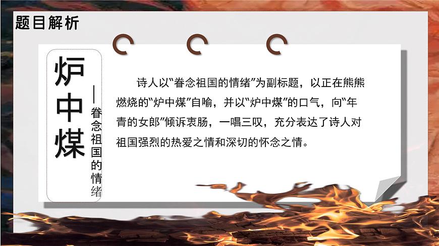 部编高教版（2024）拓展模块下册4.2《炉中煤》课件第8页