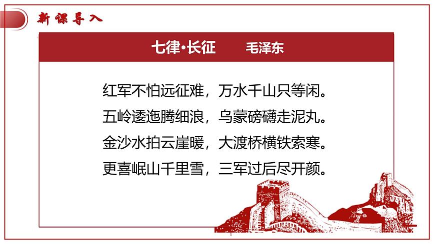 部编高教版2023 中职语文 基础模块下册 第一单元第三课 长征胜利万岁-课件第3页