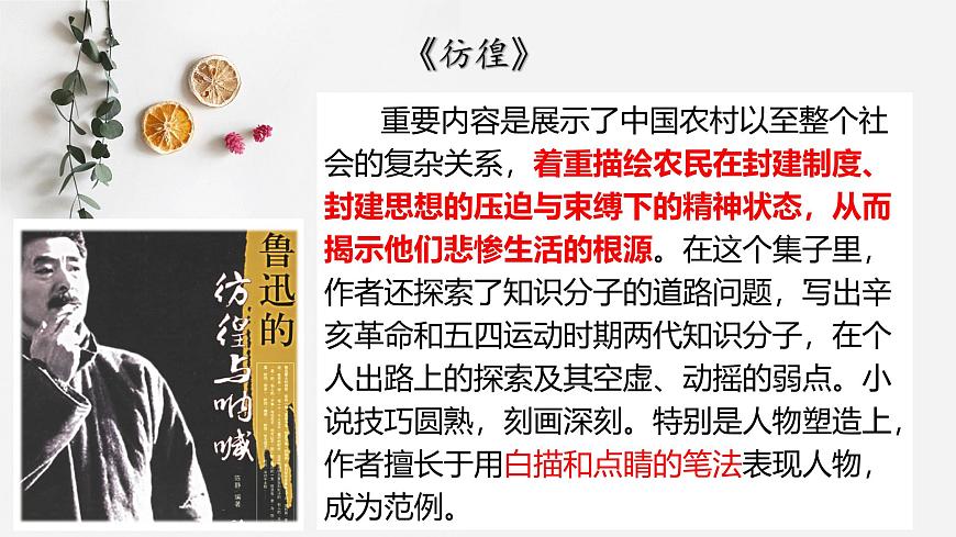 部编高教版2023 中职语文 基础模块下册 第三单元第一课 祝福-课件第5页