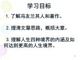 【中職專用】高中語文  高教版拓展模塊（上）《人生的境界》課件