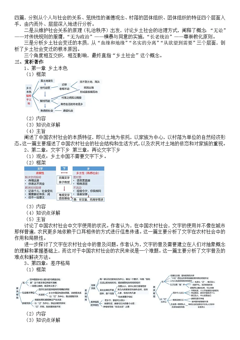 部编高教版2023 中职语文 基础模块下册 第四单元 乡土中国-教案第2页