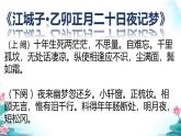 中職語文高教版（中職）職業(yè)模塊 服務類第四單元 職業(yè)與理想古代詩詞誦讀江城子·乙卯正月二十日夜記夢 課件