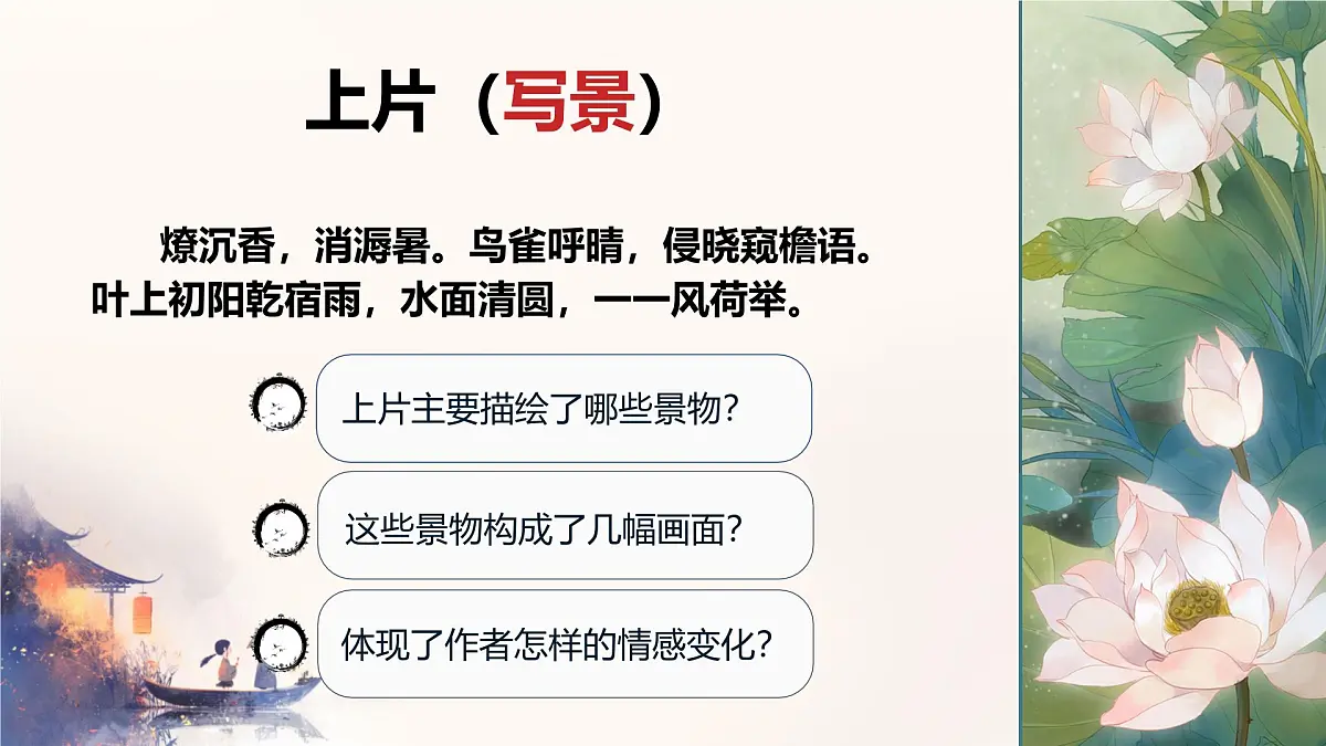 中职 语文 部编高教版(2023) 基础模块 下册 古诗词诵读 苏幕遮 课件第5页