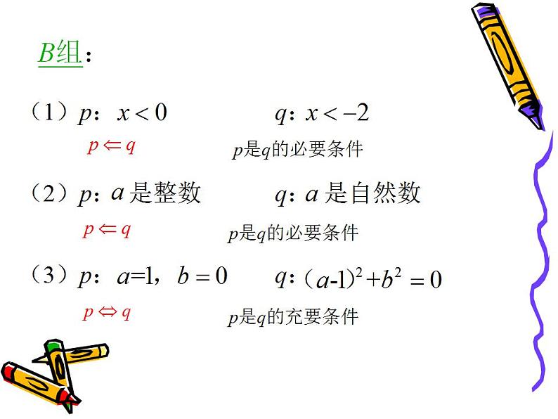 中职数学基础模块上册：1.4《充要条件》ppt课件07