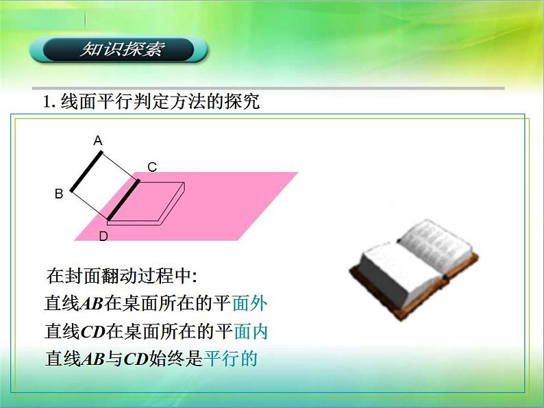 高教版中职数学基础模块下册：9.2《直线与直线、直线与平面、平面与平面平行的判定与性》课件07