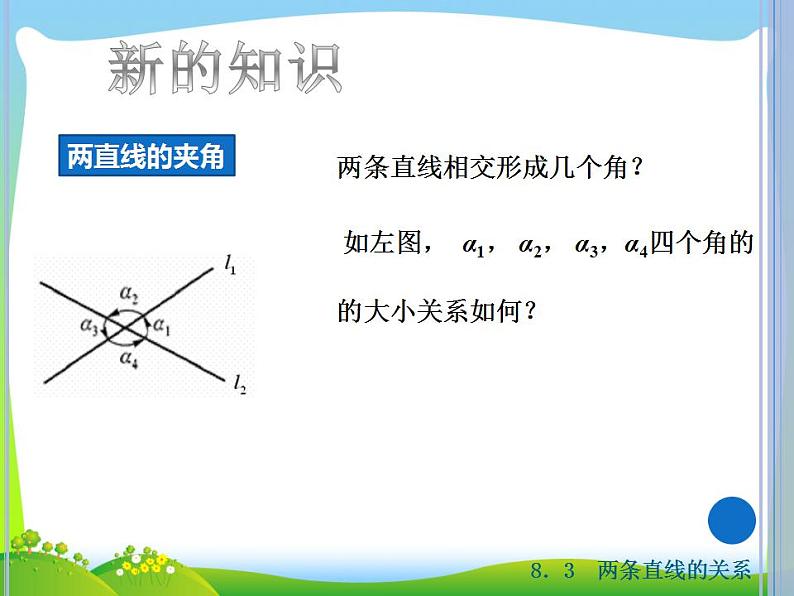 高教版中职数学基础模块下册：8.3 《两条直线的位置关系》课件05