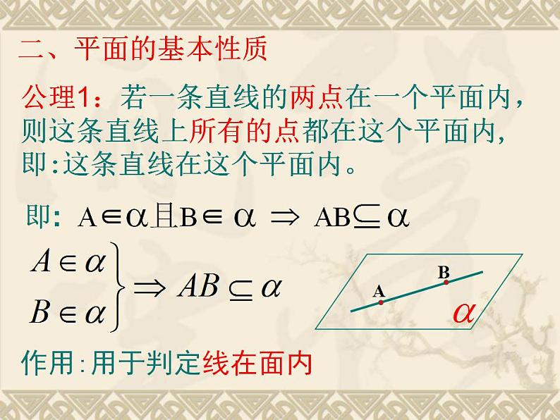 高教版中职数学基础模块下册：9.1《平面的基本性质》 课件03