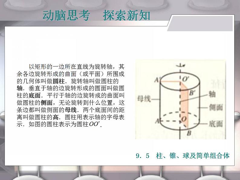 高教版中职数学基础模块下册：9.5《柱、锥、球及其简单组合体》课件第3页