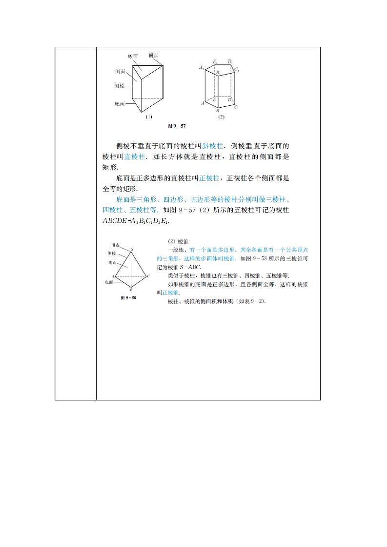 高教版中职数学基础模块下册：9.5《柱、锥、球及其简单组合体》教学设计03