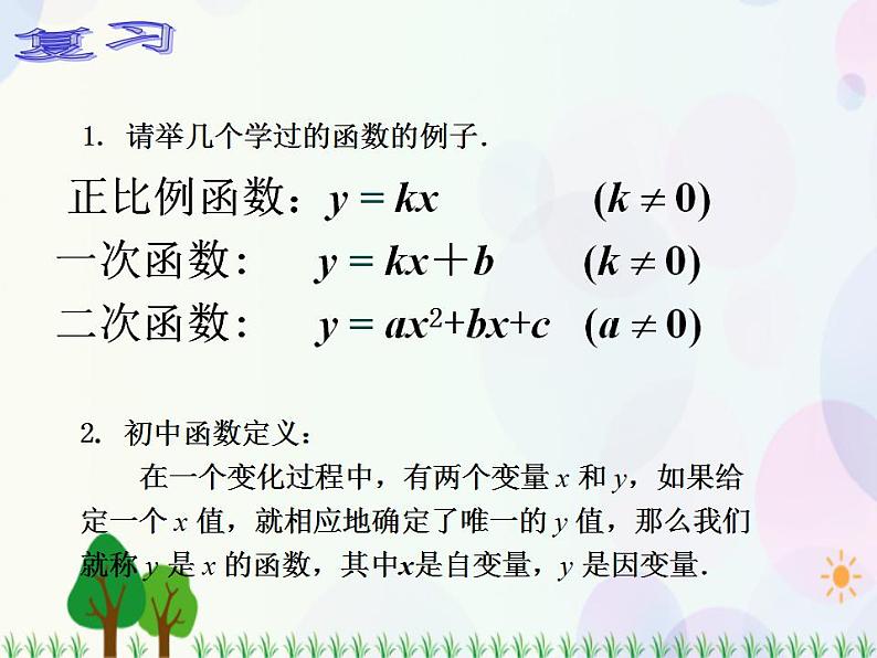 【人教版】中职数学（基础模块）上册：3.1《函数》课件+教案02