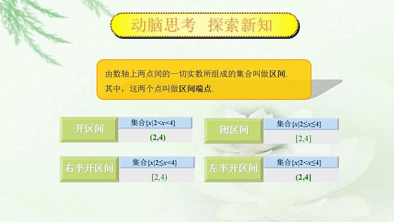 高教版中职数学基础模板上册 2.2 区间 PPT课件+教案04