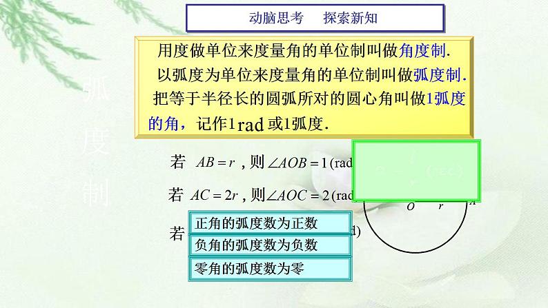 高教版中职数学基础模板上册 5.2 弧度制 PPT课件+教案03