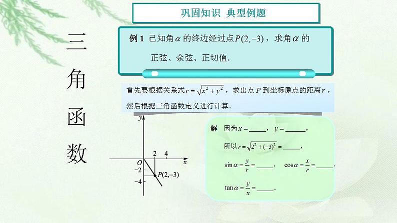 高教版数学（基础模块）上册 5.3  任意角的正弦函数、余弦函数、正切函数 PPT课件第8页