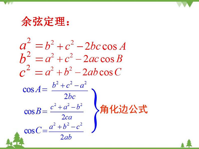 【人教版】中职数学（拓展模块）：1.2《余弦定理、正弦定理》ppt课件03