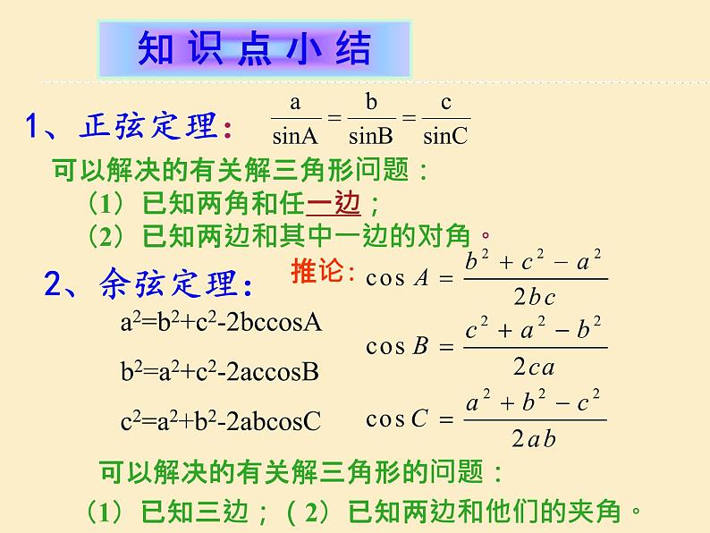 余弦定理、正弦定理PPT课件免费下载02