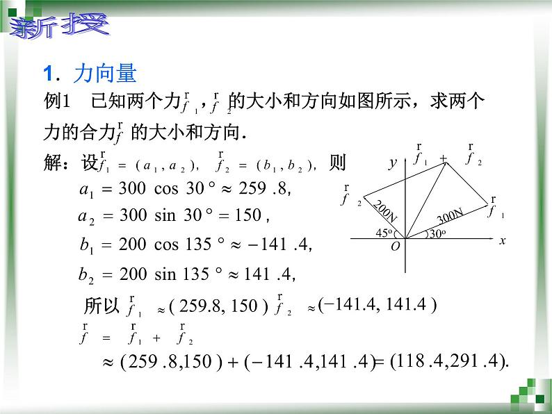 【人教版】中职数学基础模块下册：7.5《向量的应用》ppt课件第4页