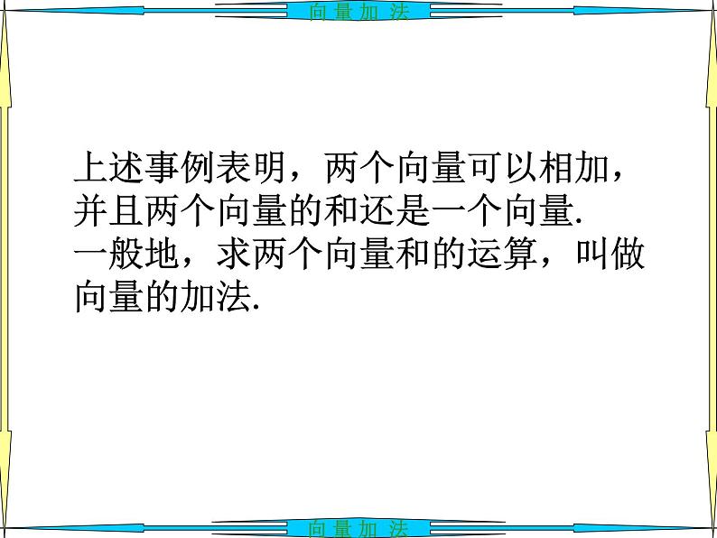 【人教版】中职数学基础模块下册：7.1《向量的加减运算》ppt课件（3）第6页