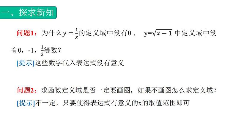 3.1.1函数概念专题1（定义域）课件 -【中职专用】高一数学同步精品课堂（高教版基础模块-上册）07