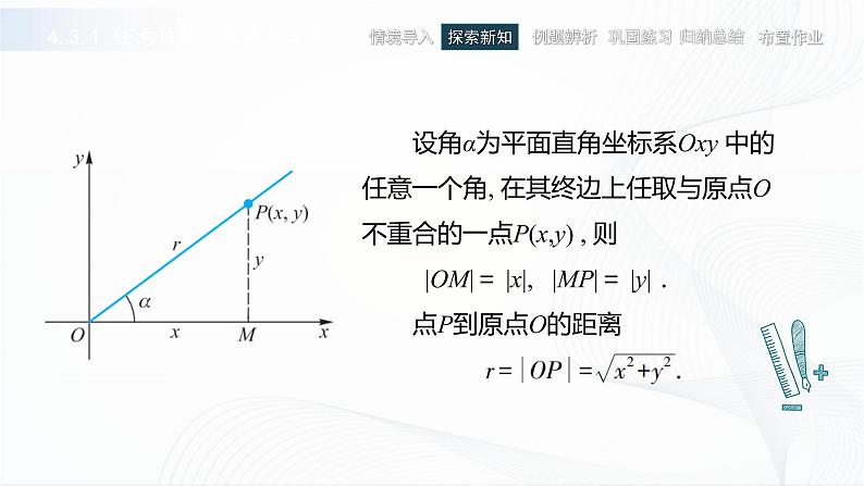 高教版（中职）数学基础模块上册4.3《 任意角的三角函数》共两课时 课件05