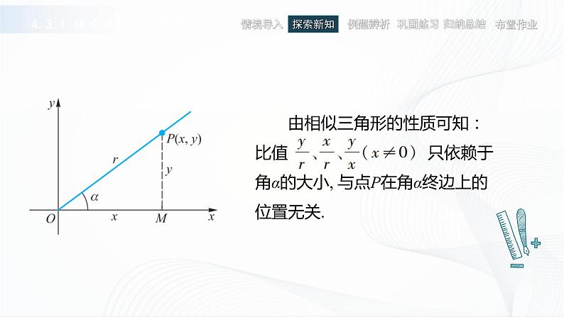 高教版（中职）数学基础模块上册4.3《 任意角的三角函数》共两课时 课件06