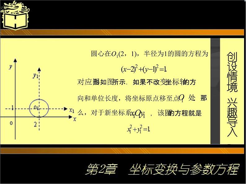 2.1　坐标轴的平移与旋转(1)课件-2020-2021学年高二下学期高教版中职数学职业模块工科类第3页