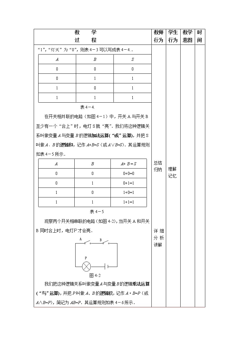 4.2  逻辑变量 课件+教案03